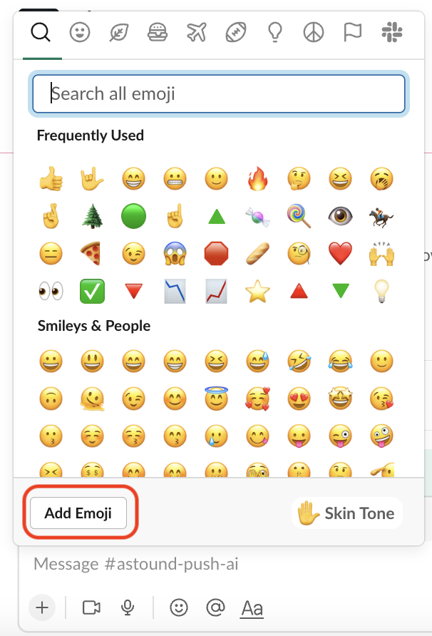 Add custom emojis in Slack